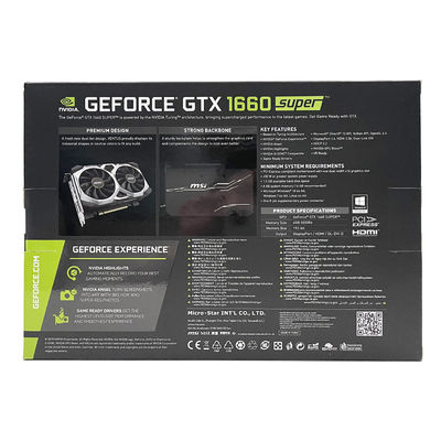 AMD Chipset MSI 1660 Super GPU Card 6GB Grafica schede video 192 bit